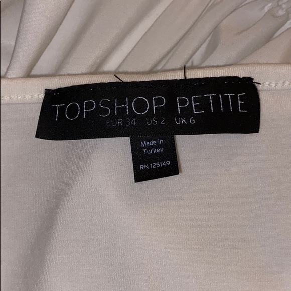 Topshop Cropped Flower Lace Tank Top Petite - Picture 4 of 8